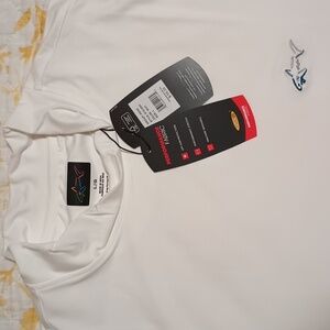 White Long Sleeve Shirt with Shark Logo